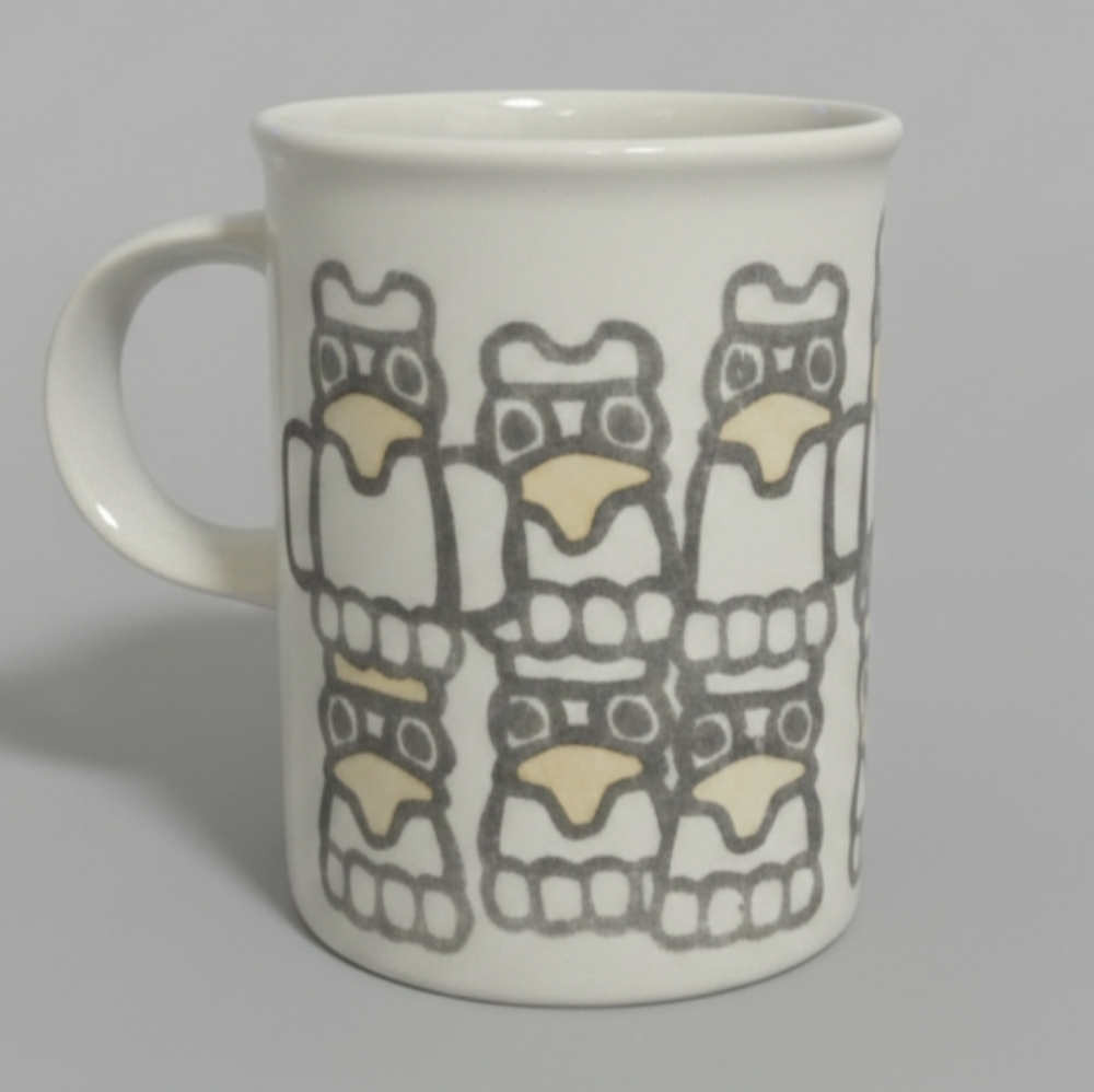 Marc Tetro Vintage Totem Owl Mug Danesco Canadian Art Graphic Coffee Cup 10oz - Picture 6 of 6